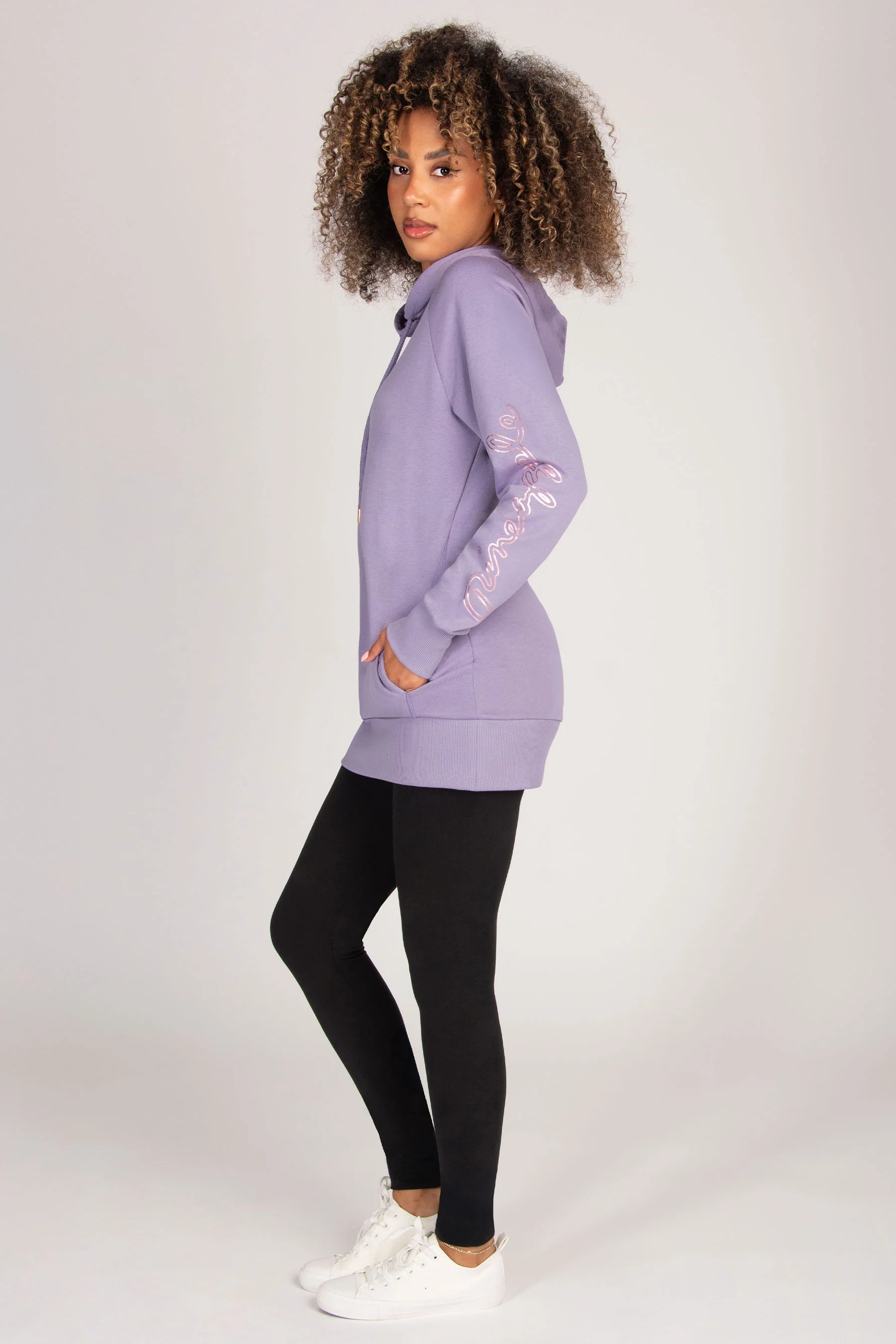 Longline Logo Hoodie - Image 4