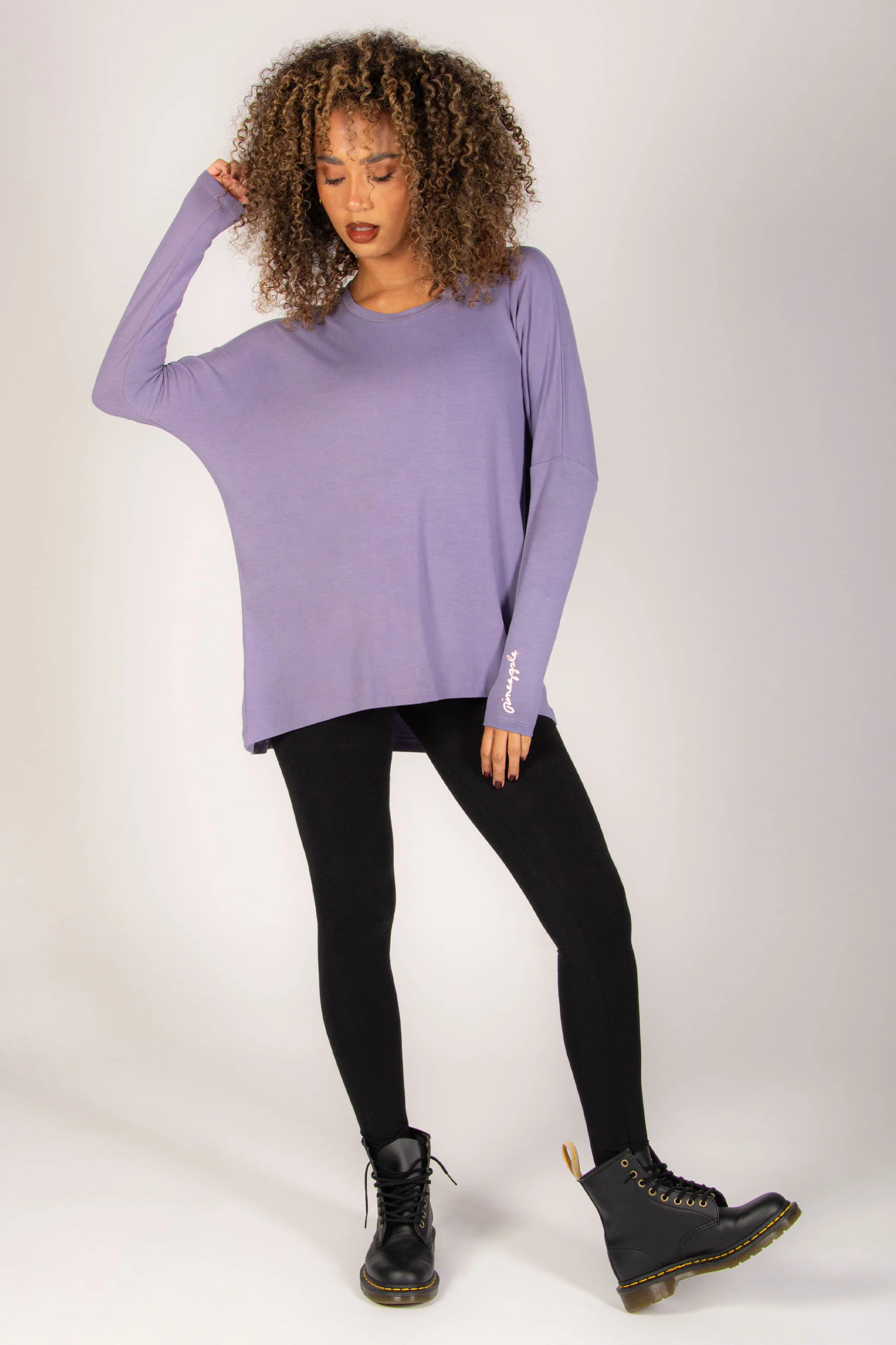 Script Long Sleeve Top - Image 2
