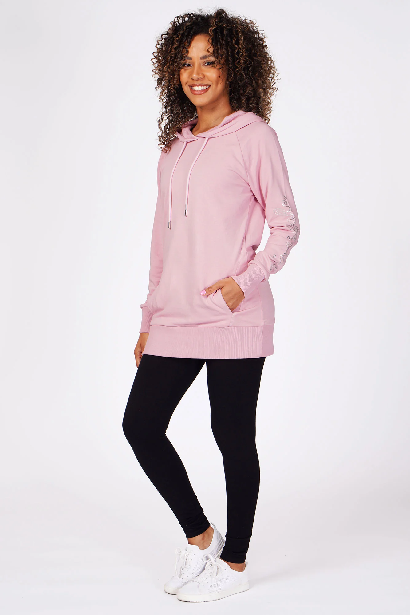Longline Logo Hoodie - Image 4
