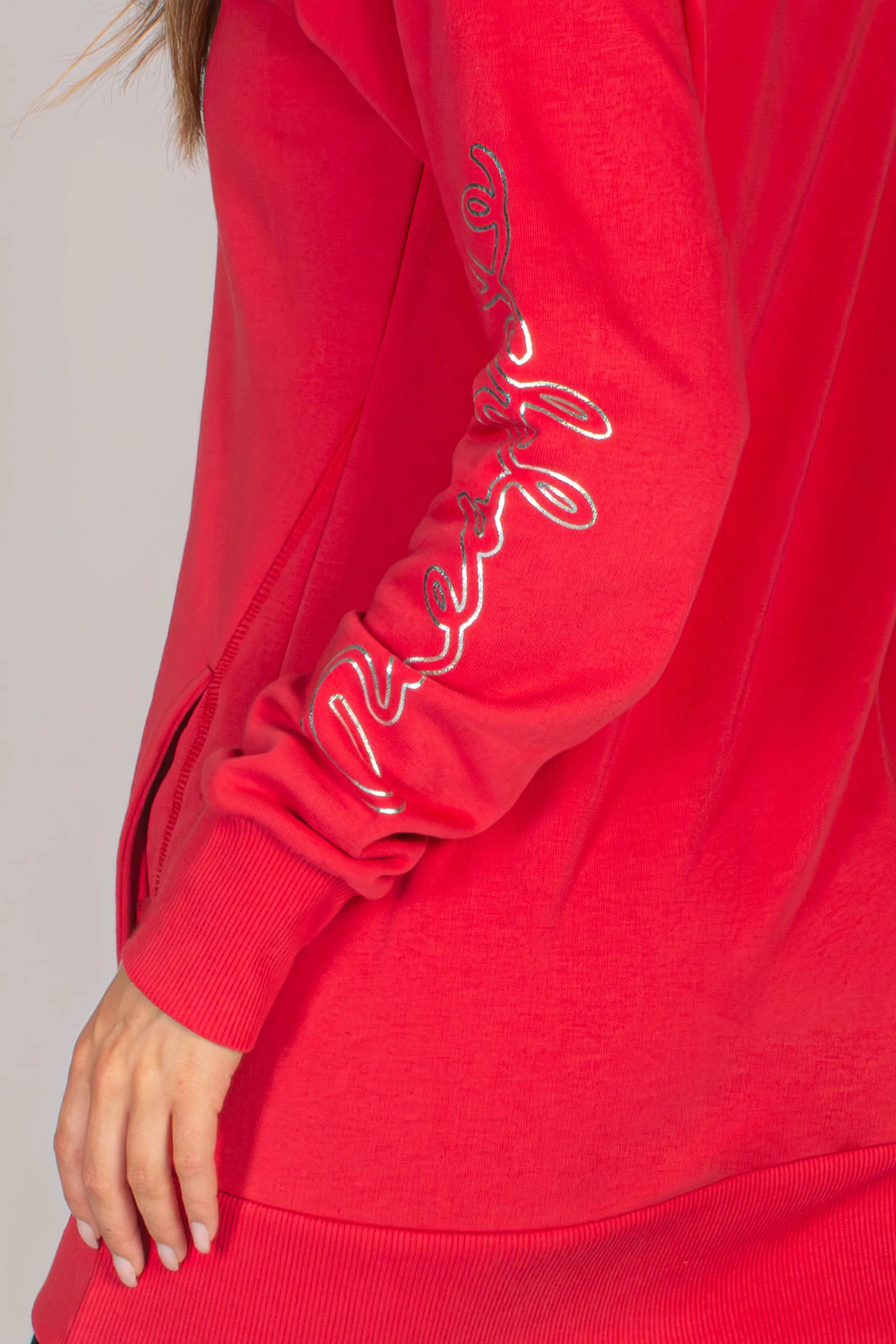 Longline Logo Hoodie - Image 2