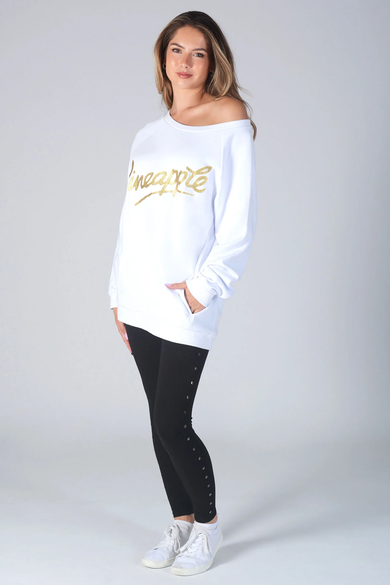 Monster Glitter Logo Oversized Sweater - Image 4