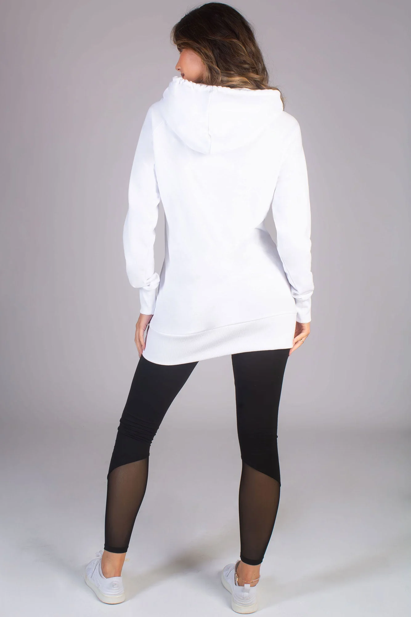 Longline Logo Hoodie - Image 4